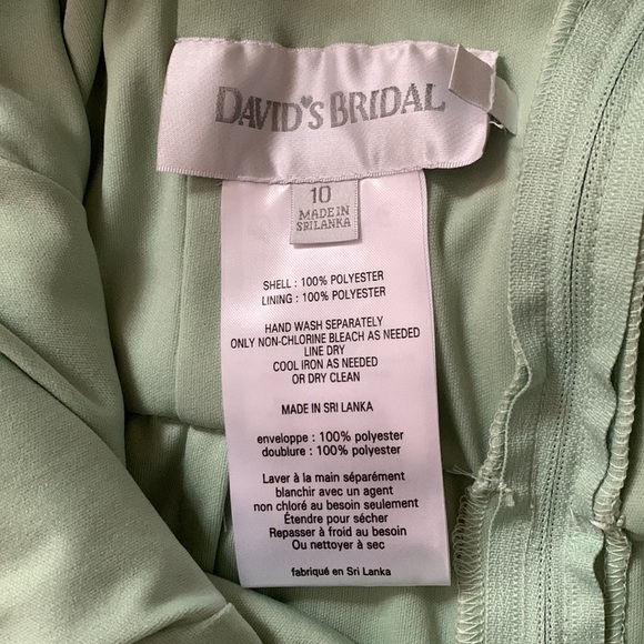 David’s Bridal Size 10 Mini Seafoam Green Dress - Picture 3 of 5